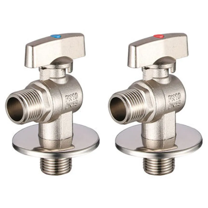 

Triangle valve ball core large flow angle valve all copper thickened toilet water heater cold and hot universal water stop valve