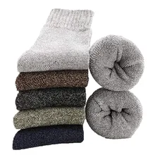 Модные однотонные теплые Носки унисекс, утолщенные Носки средней длины, утолщенные чулки, осенне-зимние Носки, подарки для мужчин