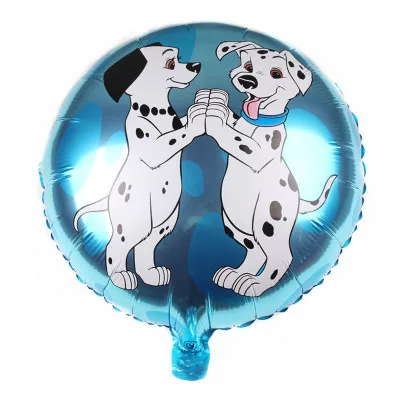 Lucky 50 шт./лот 45*45 см мультфильм собака далматинец воздушные шары надувные игрушки День рождения воздушные шары для украшения фольги гелиевые шары