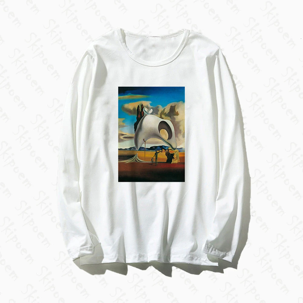 Salvador Dali Surreal Art Женская Футболка Винтаж каваи корейский стиль Эстетическая с