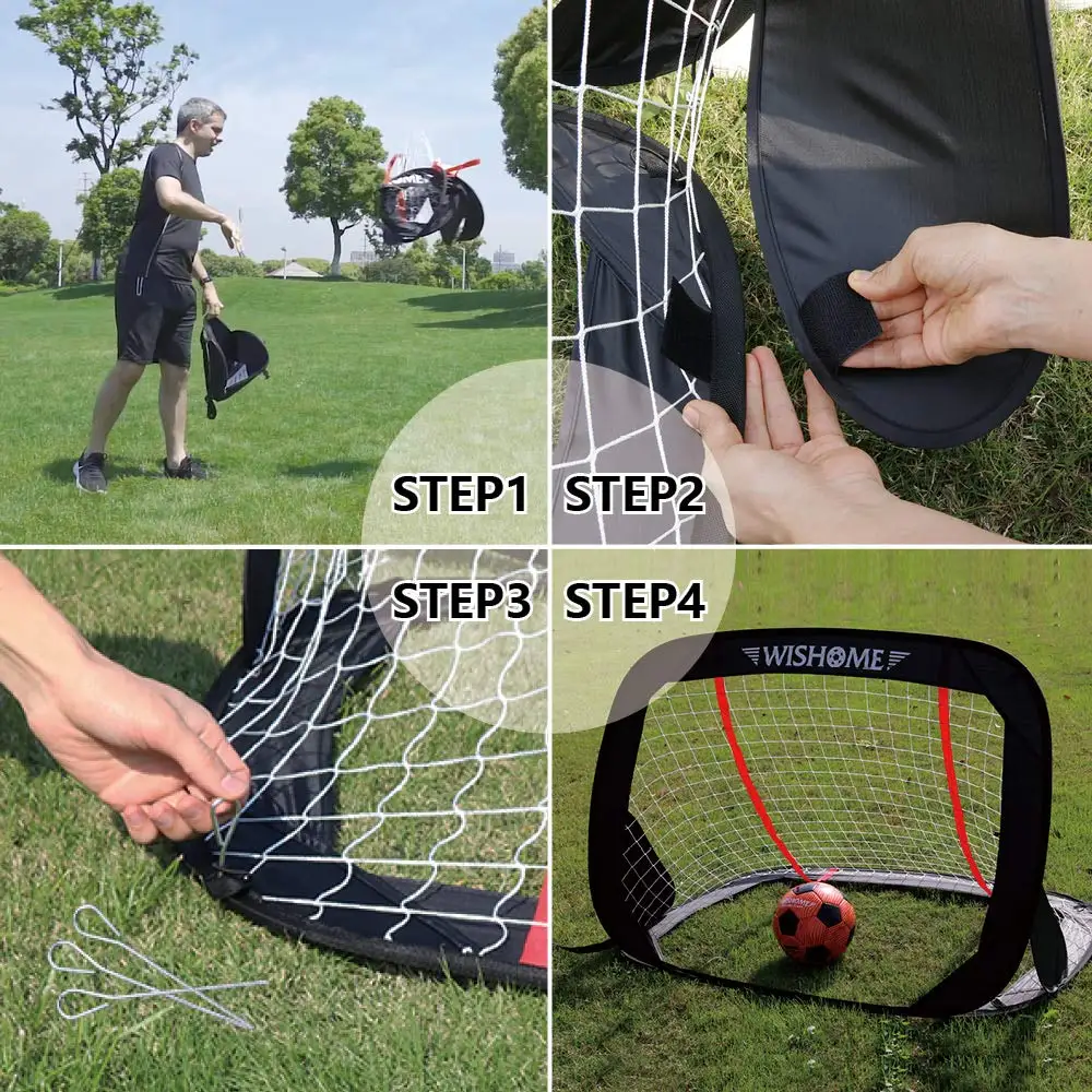 Переносная сетка для футбольных ворот WISHOME детей всплывающая ворота Futbol заднего