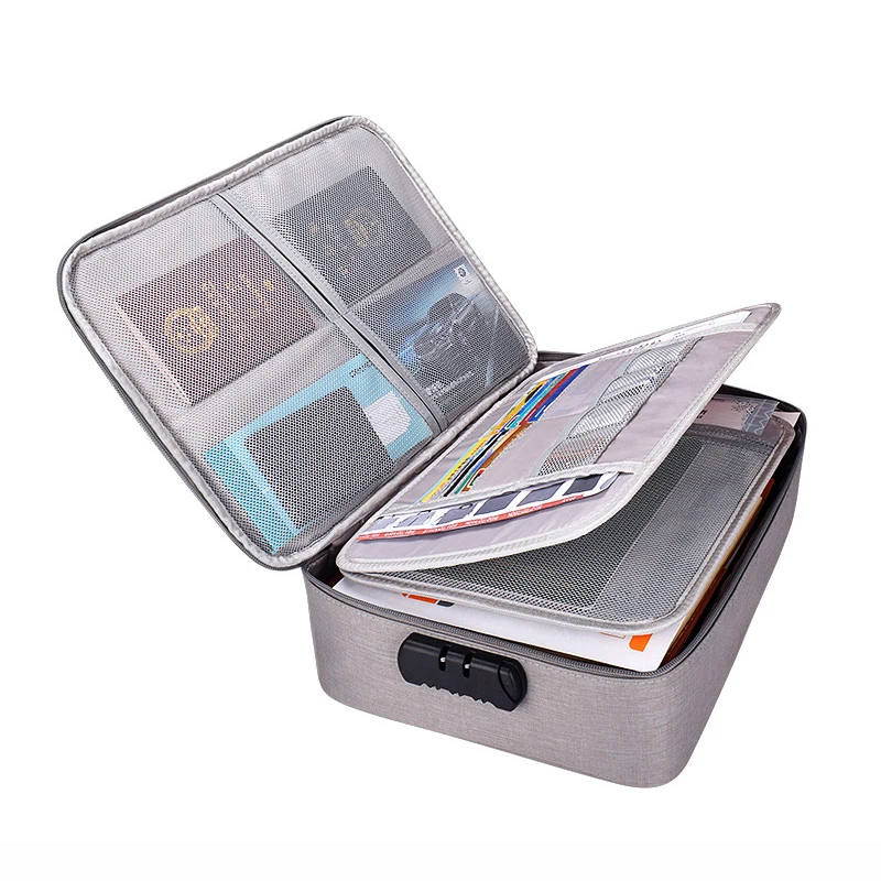 

Multifunction Multi-layer Document Briefcase Suitcase Storage Bag Men's Handbag Household Office Travel Supplies Tool Accessory