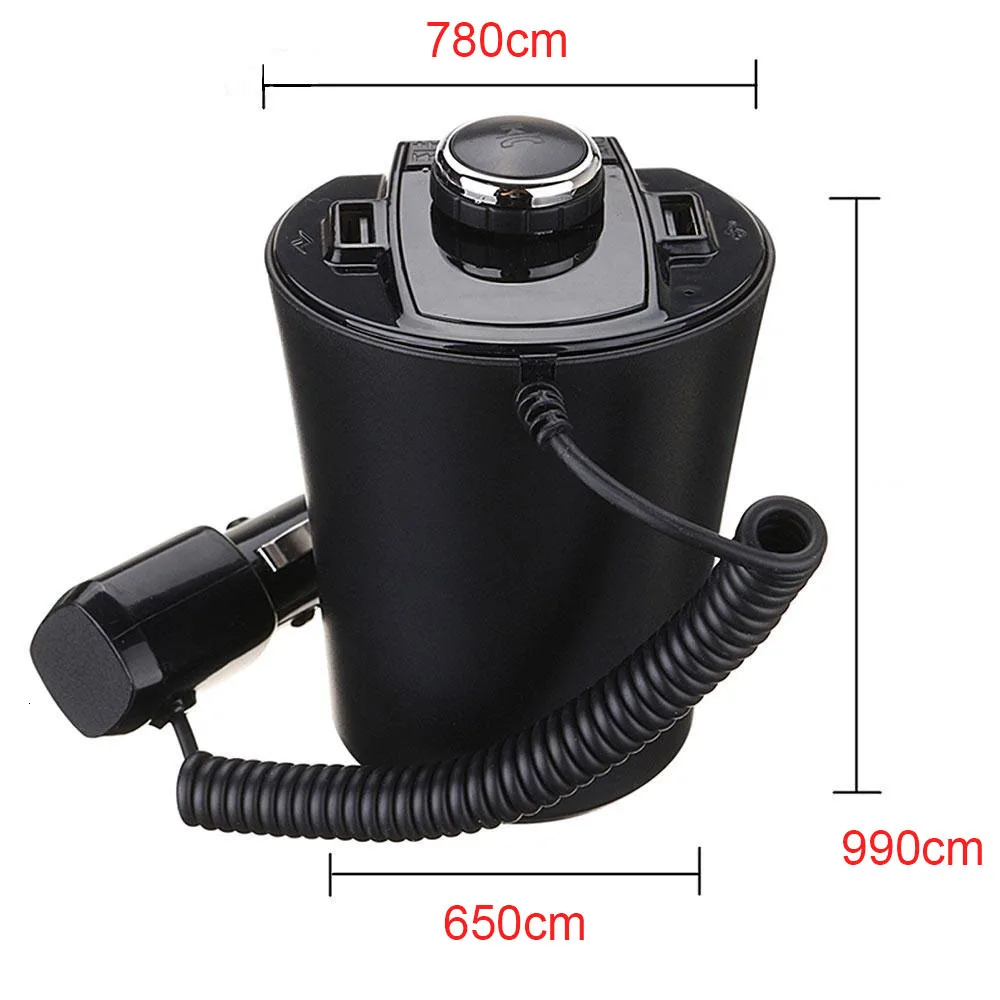 Автомобильный Bluetooth fm-передатчик, музыкальный плеер, подстаканник, Hands Free, поддержка звонков, U диск, TF карта, двойное USB зарядное устройство, музыкальный плеер