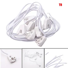 

6/8/10pcs T8 LED Lamp Holder 1A 30cm Wiring length Bulb Base Adapter Converter Light Socket White for T8 Fluorescent Lamp