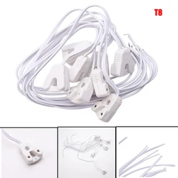 6/8/10pcs T8 LED Lamp Holder 1A 30cm Wiring length Bulb Base Adapter Converter Light Socket White for T8 Fluorescent Lamp