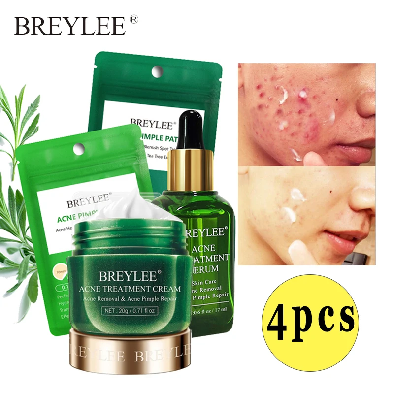BREYLEE, прыщи, прыщи, маска для лица, лечение акне, сыворотка, крем для лица, крем от акне, эссенция, листовая маска, инструменты для ухода за лицом, уход за кожей