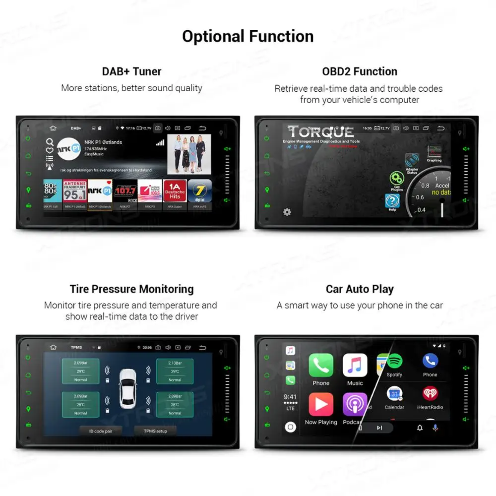 XTRONS Android 10 0 Qualcomm Bluetooth 5 Автомобильный мультимедийный стерео плеер для Toyota RAV4 Corolla