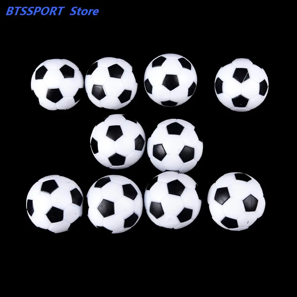 Table Soccer Football Replacement Mini Plastic Black and White Soccer Ball 10pcs 