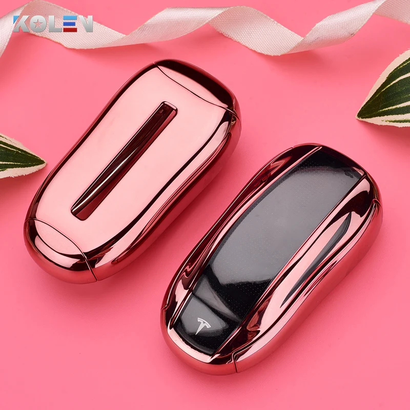 Cover chiave telecomando per Tesla Modello X Placcatura TPU PC - Heb44a609f7e34b73bec827876c5119cfu