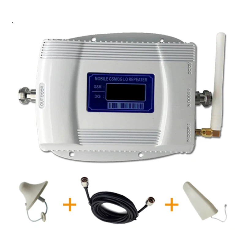

3G 2G 900 2100 Dual Band Cell Phone Cellular Signal Repeater Amplifier GSM wcdma LTE Mobile Phone Signal Booster Dual antenna