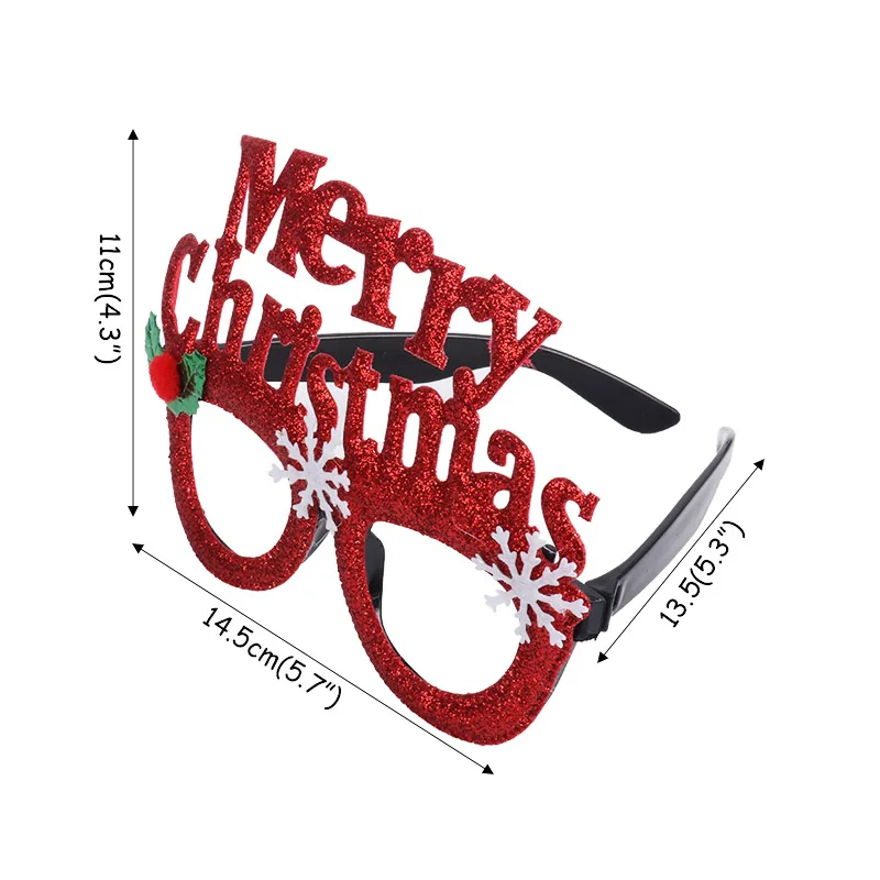Новинка года, Фотофон с Новым годом, очки, реквизит для фотосессии, год, реквизит для фотосессии, рождественские украшения, вечерние принадлежности Navidad - Цвет: 1pcs glasess A