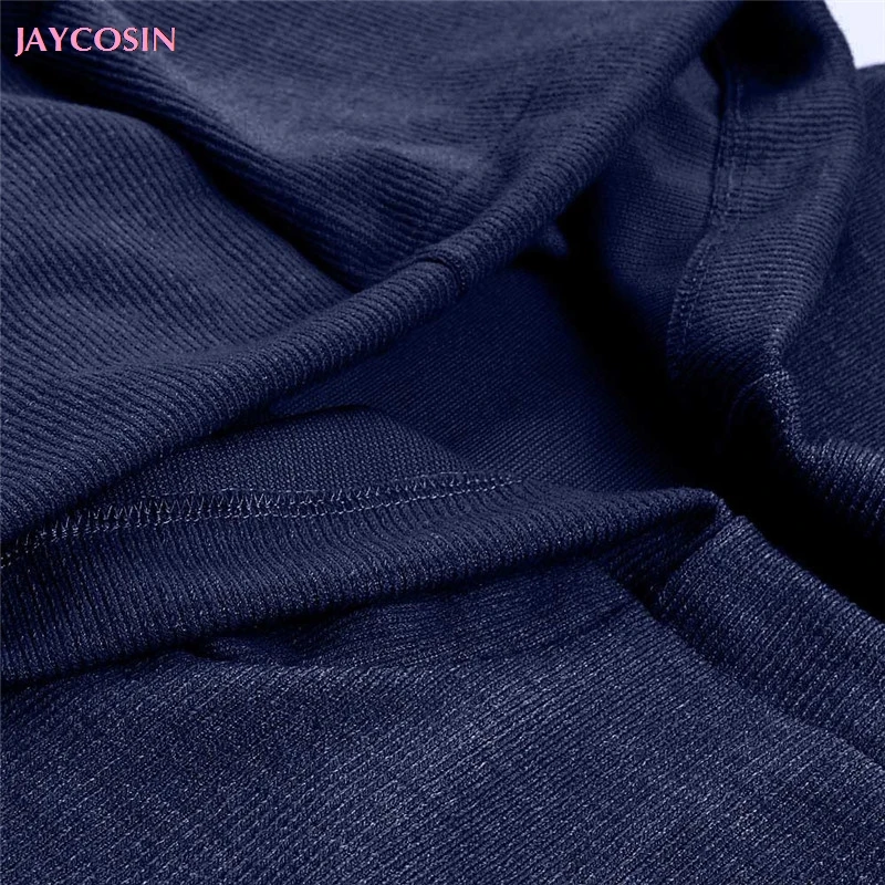 JAYCOSIN женский свитер с длинным рукавом, однотонный Свободный Длинный свитер, кардиган с капюшоном, верхняя одежда, femenino Manteau femelle#0820