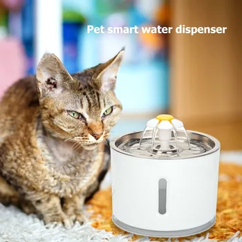 

2.4L Dog Cat Health Care Water Dispenser Automatic Pet Water Fountain Feeder Cat Feeder Drink Filter USB Powered