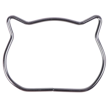

1X Cat Head Metal Bag Handle Replacement Diy Shoulder Hardware Craft Accessories
