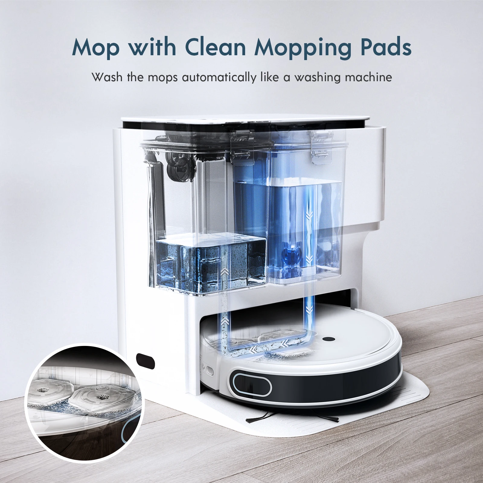 New Yeedi Mop Station Robot Floor Auto 