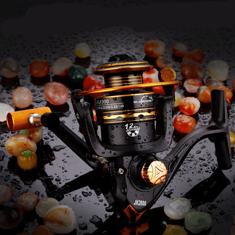2019 Fishing Spinning Reel Saltwater Fishing Reel Carp Fishing Reels 6000 4.7:1 13 BB Rock Fishing Reel Spinning Reels Wheel