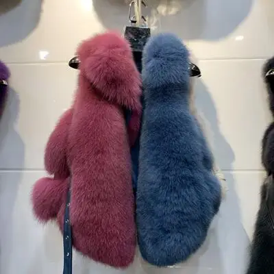 2 ZDFURS* Полный Пелт натуральный Лисий мех жилет пальто осень зима женский короткий меховой жилет жилеты - Цвет: 2