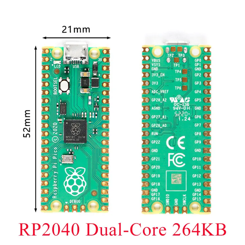 

Raspberry Pi Pico Board RP2040 двухъядерный КБ ARM микрокомпьютер с низкой мощностью высокопроизводительный телефон + процессор