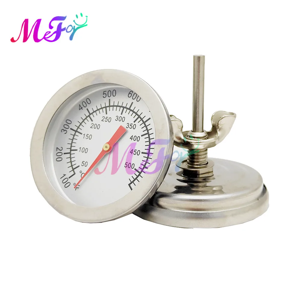 Qiorange Thermomètre pour barbecue - Jauge de température (65,6 °C à 315,6 ° C