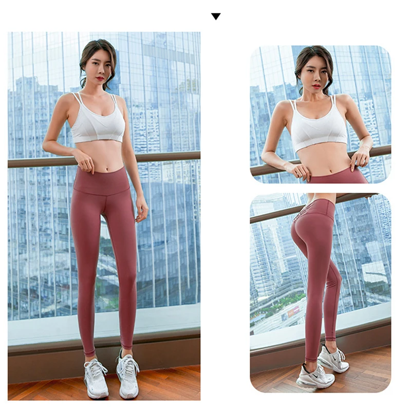 Бесшовные женские леггинсы с высокой талией, с прострочкой, спортивные штаны, женские леггинсы для пробежки, тренировок, фитнеса, тренажерного зала