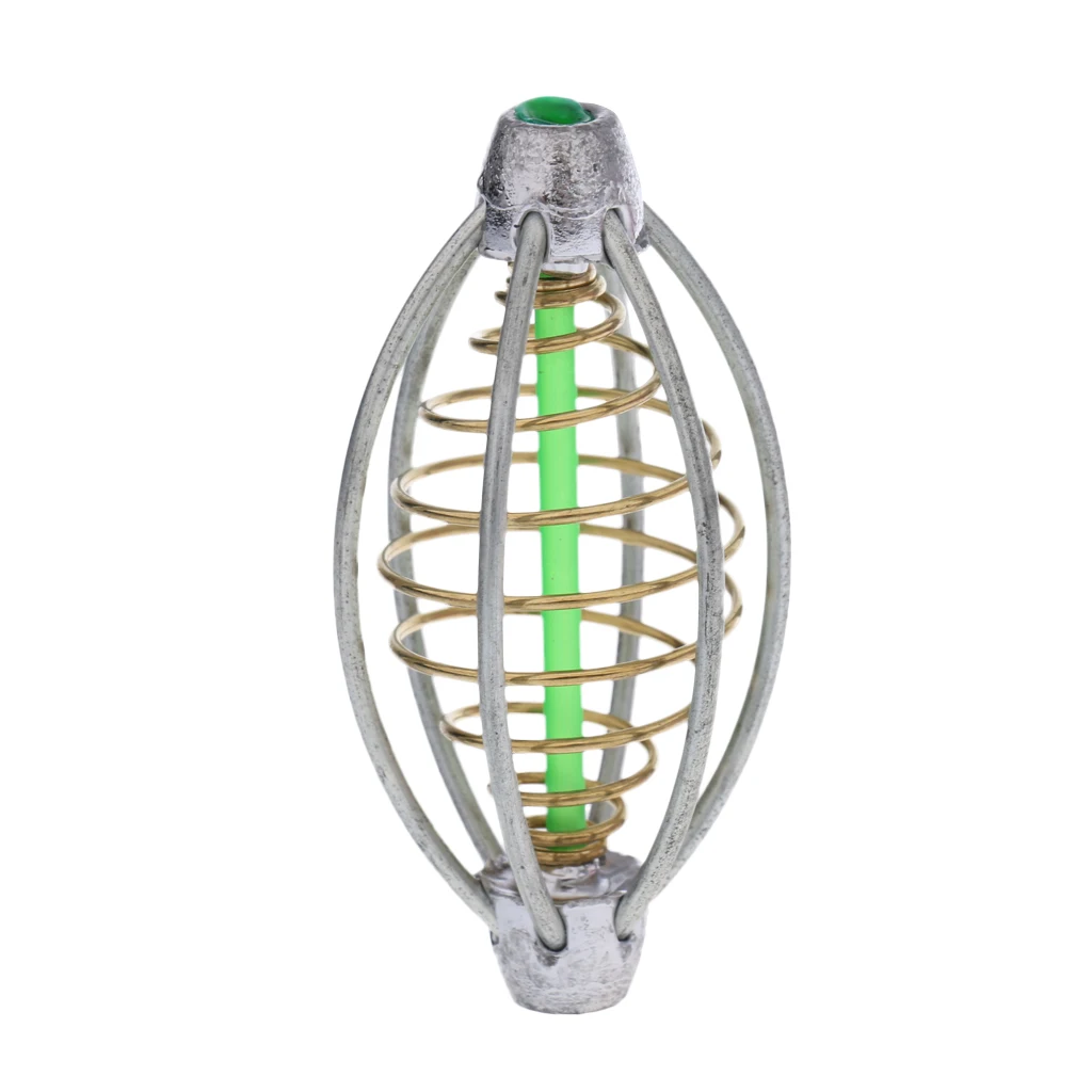 Carp Fishing Feeder 6 Wire Bait Thrower Fishing Tackle Lead Sinker 5cm 6cm 6.6cm