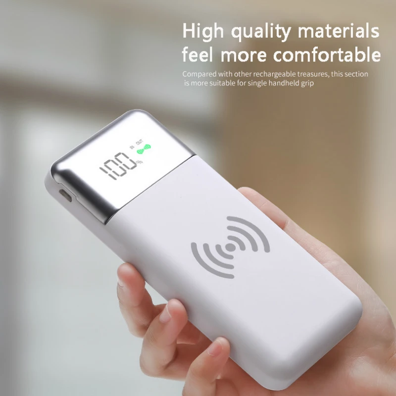 30000 мАч Внешний аккумулятор Qi Беспроводное зарядное устройство для Xiaomi samsung iPhone Dual USB зарядное устройство Портативный Беспроводной внешний аккумулятор