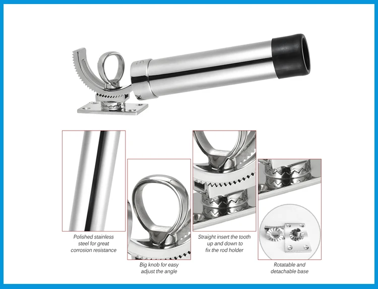 2 шт./лот регулируемое съемное крепление из нержавеющей стали 316 держатели для