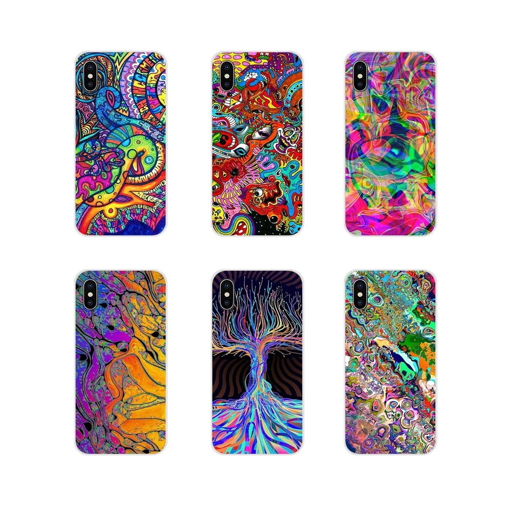 Абстрактный яркий LSD Trippy для Samsung A10 A30 A40 A50 A60 A70 M30 Galaxy Note 2 3 4 5 8 9 10 PLUS Аксессуары