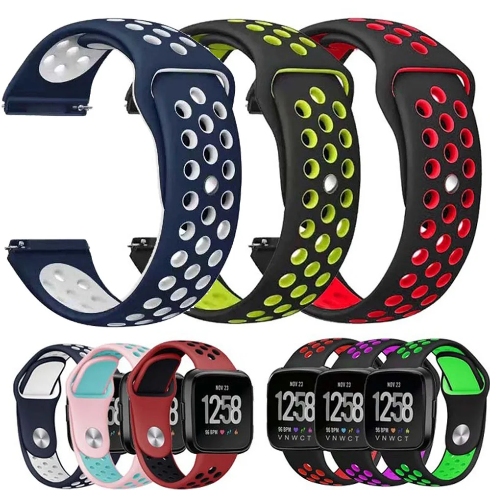 Фирменный силиконовый ремешок для xiaomi huami Amazfit bip Watch Band 20 22 мм samsung gear sport S3 S2 Frontier