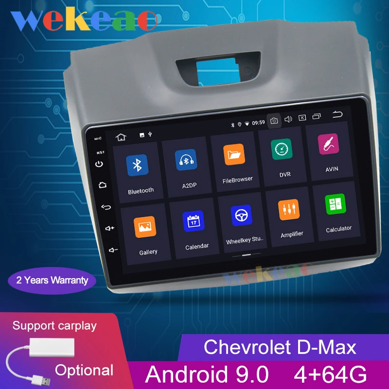 Wekeao сенсорный экран 9 '✝in Android 0 автомобильное радио Automotivo Автомобильный Dvd