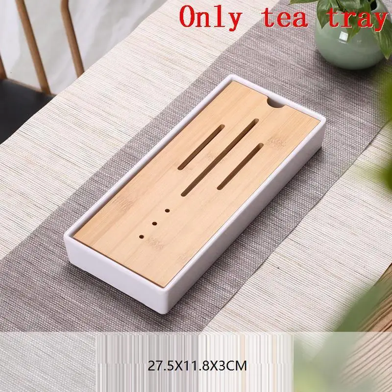 MODEL I Сервировочный набор чайной посуды Juego De Para Servir аксессуары Te Chino стол Bandeja Bamboo Serv Ing Китайский держатель Gongfu чайный поднос - Цвет: MODEL I