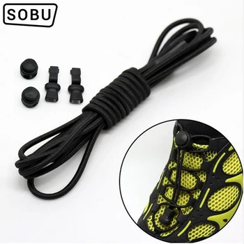 

11 color Fashion No Tie Shoelace Locking Shoe Laces Elastic Shoelace G010