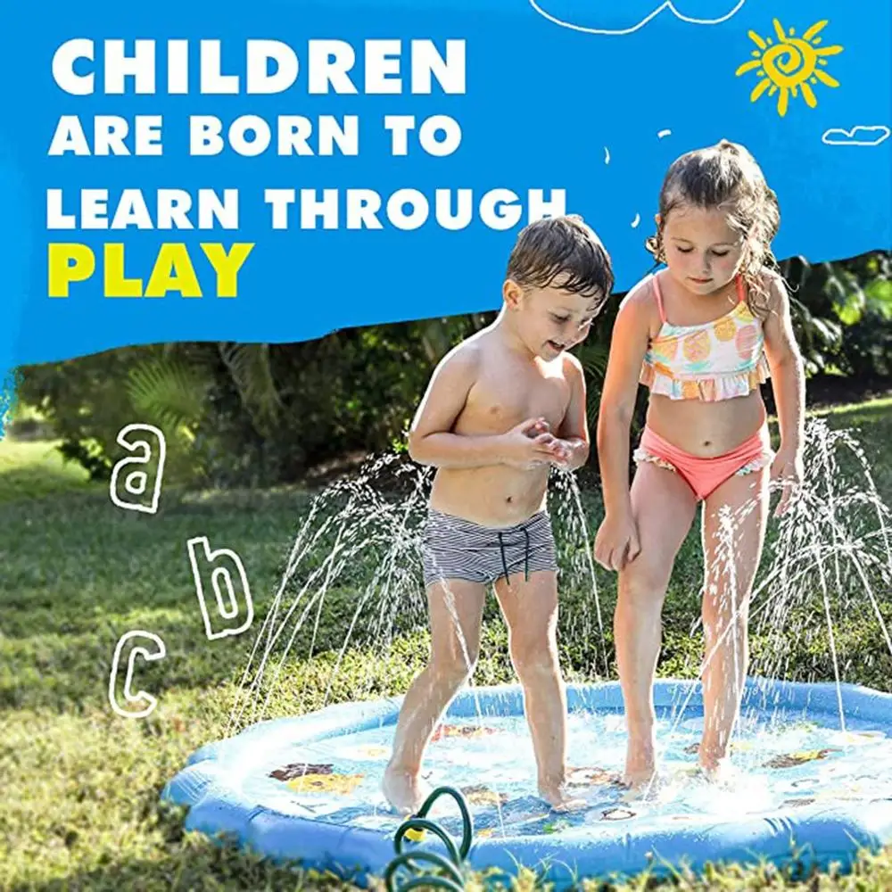 

Summer Outdoor Spray Water Cushion Pvc Inflatable Spray Water Toys For Children Play Water Mat Games Beach Lawn Sprinkler Pads