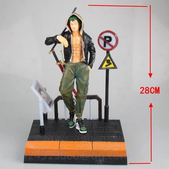 

ONE PIECE Roronoa Zoro Tide Brand Tide Suit Leisure Straw Hat Pirate Regiment Swordsman PVC Action Collectible Model Toy G751