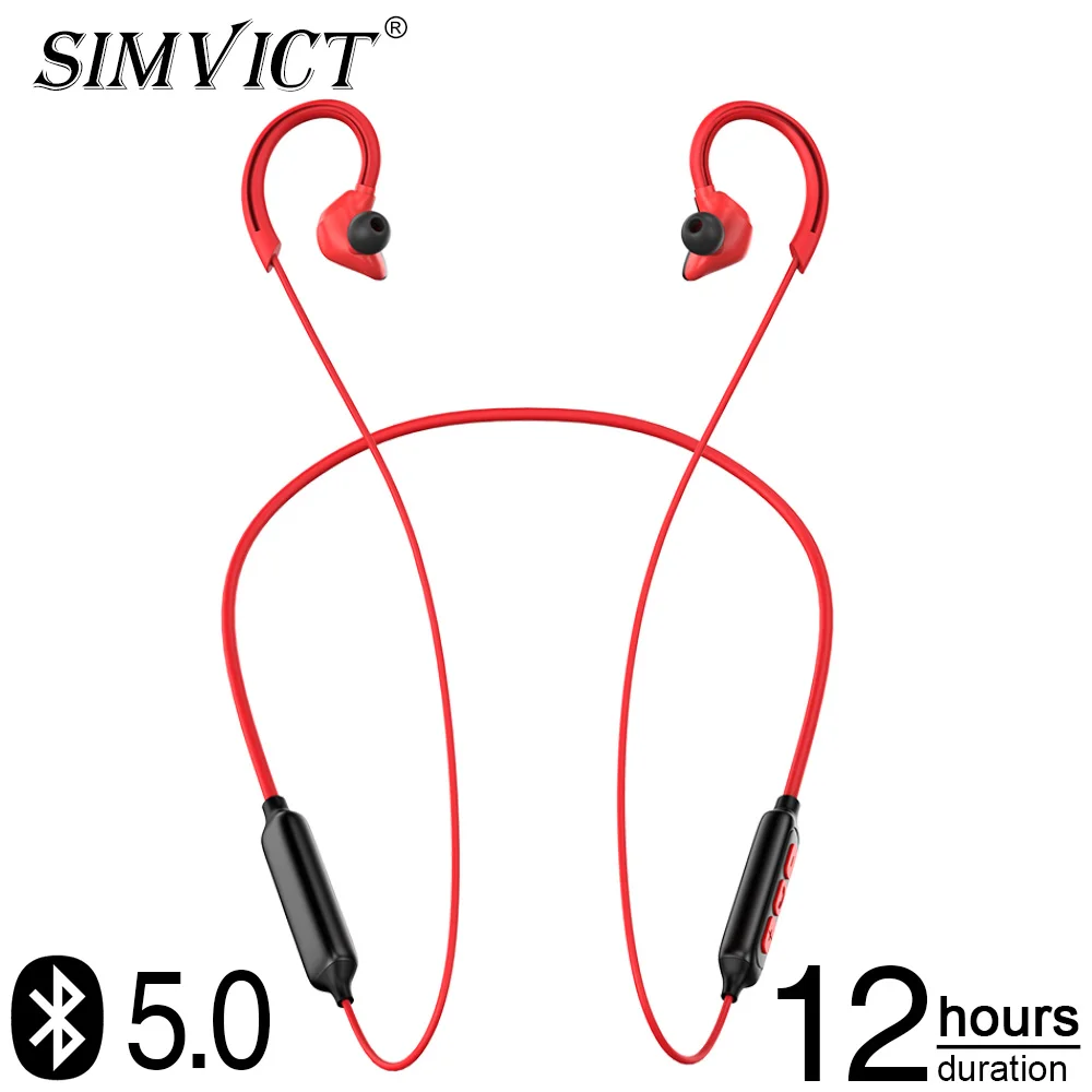 Simvict шейные Bluetooth наушники беспроводные Спортивная гарнитура с шумоподавлением