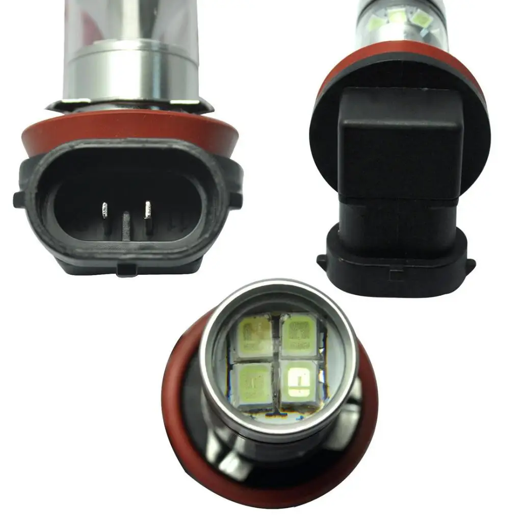 1 Pair Blue 10000K H11 H8 100W LED Bulb For Car Fog Driving DRL Headlamp