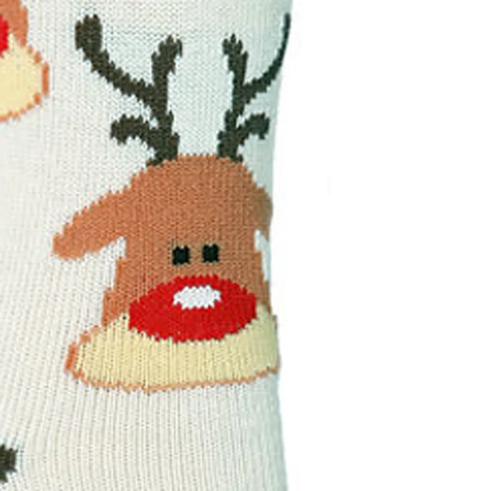 Осень-зима, модные рождественские носки, забавные носки с изображением оленя, Санты, снежинок, колокольчиков, рождественской елки, счастливые теплые носки, носки#50