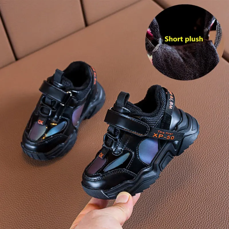 

DIMI Baby Shoes 2019 Winter Warm Girl Boys Sport Shoes Fashion Short Plush Soft 0-3 Year Infant Shoes Non-slip Child Sneakers