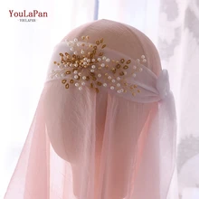 YouLaPan HWS03 свадебные аксессуары для волос Стразы головные уборы женские диадемы и короны свадебная вуаль повязка на голову