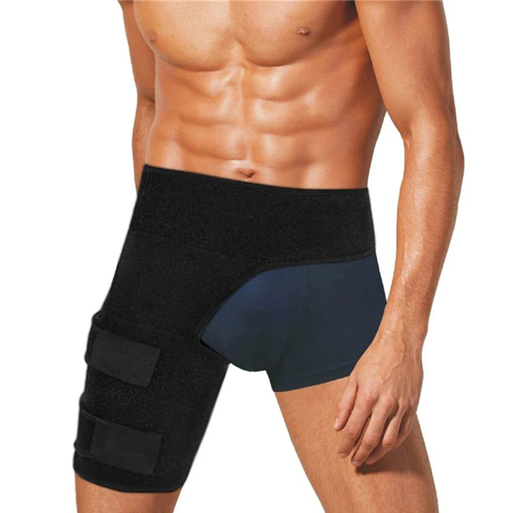 Adjustable Groin Support Men Women Unisex Compression Sport Thigh Waist Wrap Strap Hip Stability Brace Protector Nature Hike |