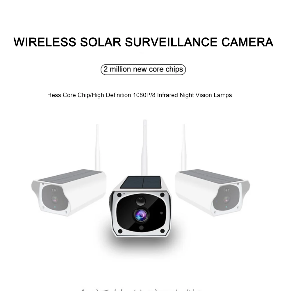 Уличная камера на солнечной батарее HD 1080P Водонепроницаемая IP66 WiFi беспроводная домашняя камера безопасности сетевая камера наблюдения беспроводная камера