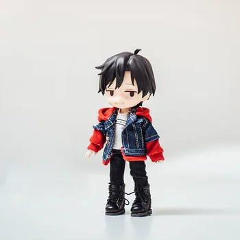 

OB11 red-heart doll Martin boots fur shoes for OB11 1/12 BJD piccodo casual shoes doll accessories