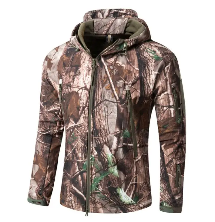 Tree Camo Военная куртка мужская зимняя камуфляжная тактическая Водонепроницаемая ветровка с капюшоном мужская камуфляжная куртка размера плюс 5XL куртка-бомбер армейская мужская куртка - Цвет: Tree Camo