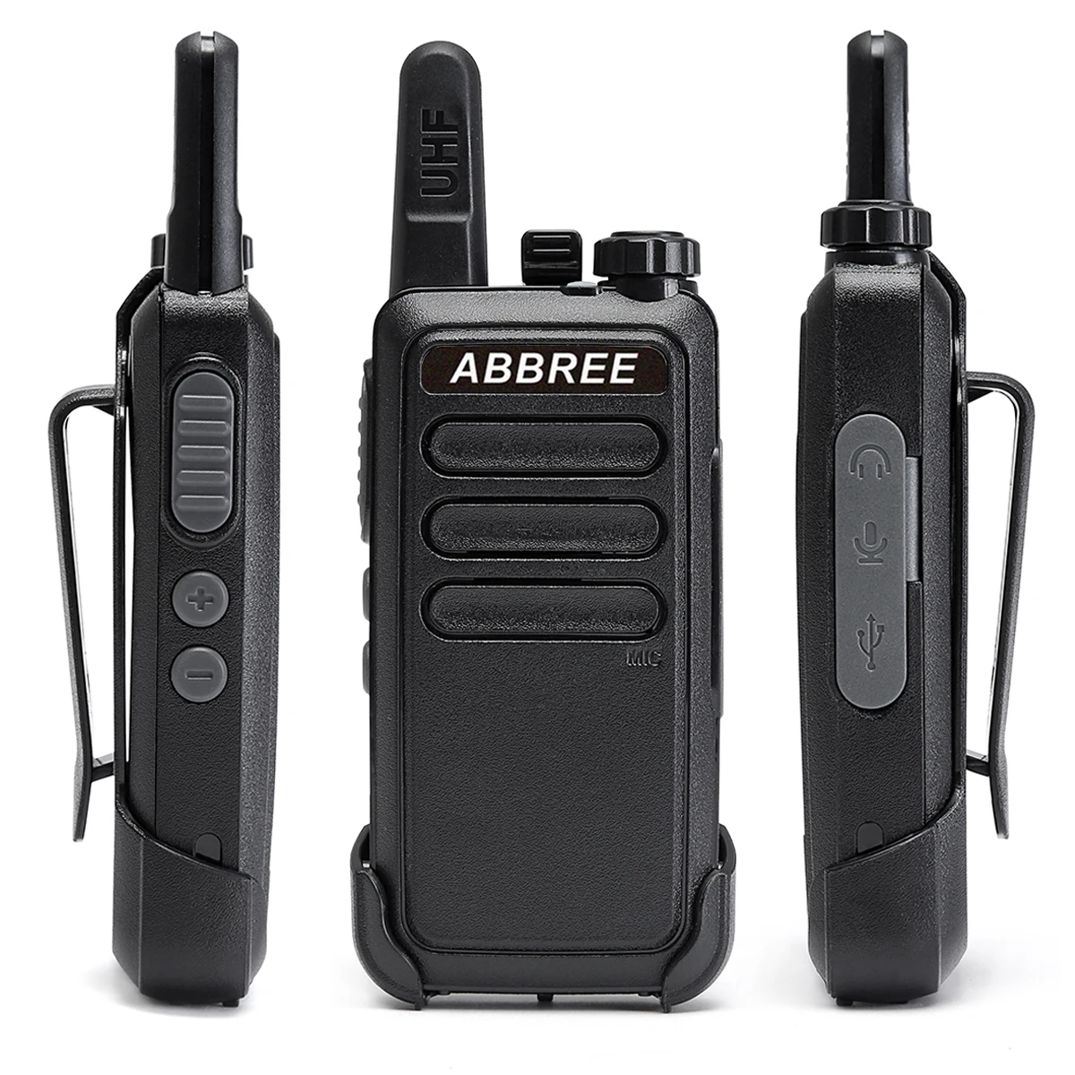 2/4 шт. Abbree AR C1 ARC1Mini иди и болтай Walkie Talkie “иди 400 470 МГц двухстороннее радио