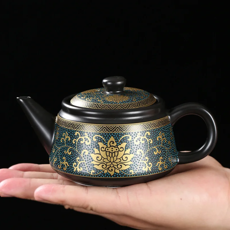 Classical Teapost Kung Fu Chinese Ceramic Tea Matte Kettle Pot Handmade