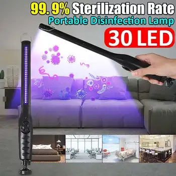 

30 LED UV Sterilizer Lamp Rechargeable Home Portable Ultraviolet Disinfection Bactericidal Lamp UVC Germicidal Lamp Sterilizer