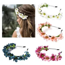 Свадебные гирлянды, резинки для волос, модель сиреневого цвета, Детская повязка на голову, аксессуары для волос, сценический головной убор, фото, Acce
