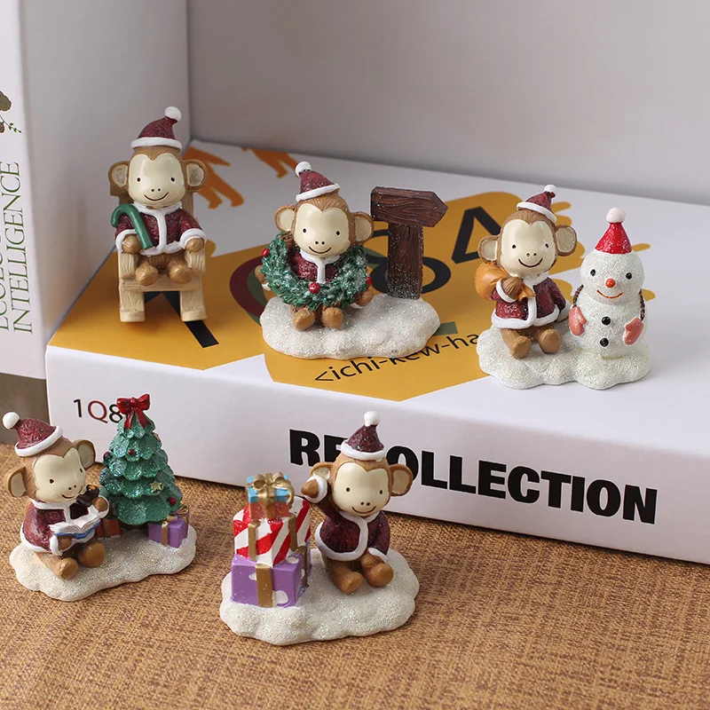 1 шт в виде симпатичной обезьянки нижнее белье Рождественская елка украшения