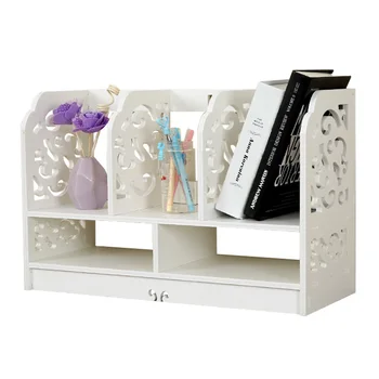 

Bookcase file storage rack simple multi-layer table student modern office desktop assembly small bookshelf