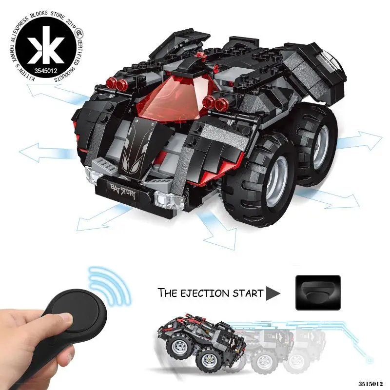 Technic RC автомобиль дистанционного электромобиля летучая мышь колесница